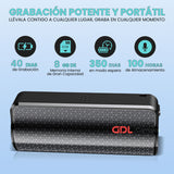 Mini Grabadora de Voz Magnetica activada por Sonido, Microfono Flash USB Delgada, 100 Horas de Grabacion, 40 Dias de Grabacion, 1536 Kbps Calidad de Audio (8GB) - GDLCamaras