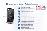 Camara Espia Llavero Auto en forma de Llavero, Vision Nocturna, Audio/Video, Portable y facil manejo | GDLCAMARAS - GDLCamaras