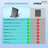 Mini grabadora activada por Voz SlimREC, Microfono Espia Unidad Flash USB Delgada, 15 Horas de batería, 8 GB - 94 Horas de Capacidad, 512 Kbps Calidad de Audio (8GB) TCT-Q61 - GDLCamaras