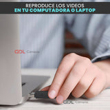 Camara Espia Memoria USB, Sensor de Movimiento, Grabacion Full 1080P HD, Camara Oculta Espia en Forma de Memoria, Soporta hasta 128 GB, Mini Camara de Vigilancia Oculta Portable TCT-UD01 - GDLCamaras
