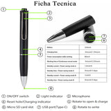 Microfono Espia Pluma Wifi Oculto Portable, Audio En Vivo, Aplicacion Movil, Sensor de Sonido, Bateria 9 Dias en Modo Espera - GDLCamaras