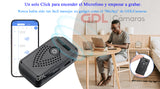 Microfono Espia Oculto Wifi Portable, Desdcarga Audio desde la App, Alertas