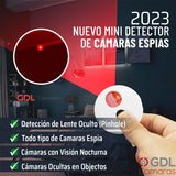 Mini Detector De Camaras Espias Buscador De Camaras Ocultas Mini Scan para Camaras Ocultas Infrarrojos Pinhole, Bateria Interna Recargable, Portable Pesa Solo 8 Gr - GDLCamaras