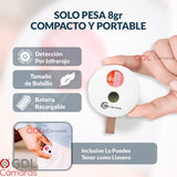 Mini Detector De Camaras Espias Buscador De Camaras Ocultas Mini Scan para Camaras Ocultas Infrarrojos Pinhole, Bateria Interna Recargable, Portable Pesa Solo 8 Gr - GDLCamaras