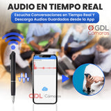 Microfono Espia Pluma Wifi Oculto Portable, Audio En Vivo, Aplicacion Movil, Sensor de Sonido, Bateria 9 Dias en Modo Espera - GDLCamaras