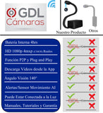 Mini Camara Espia WIFI Retractible Audio y Video, Portable Vigila en Tiempo Real desde tu Celular| GDLCAMARAS - GDLCamaras