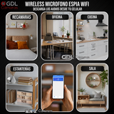 Microfono Espia Oculto WiFi Grabadora De Voz a Distancia, Descarga Audios desde la App,  Activada por Voz Bateria 7 Meses en Modo Espera