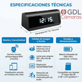 GDLCamaras Cámara Espía WiFi Reloj 4K Full HD, con Vision Nocturna, 128GB Pro-A21 - GDLCamaras