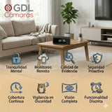 GDLCamaras Cámara Espía WiFi Reloj 4K Full HD, con Vision Nocturna, 128GB Pro-A21 - GDLCamaras