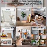 Mini Camara Espia Wifi Oculta Flexor Con VISION NOCTURNA HD Casa u Oficina Compatible con Android y Iphone, 128GB, 115 Hrs. Full HD | GDLCAMARAS - GDLCamaras
