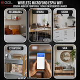 Microfono Espia Oculto WiFi Grabadora De Voz a Distancia Soporta Audio En Vivo Activada por Voz Bateria 7 Meses en Modo Espera - GDLCamaras