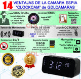 Camara Espia WIFI Reloj Despertador Con Camara Oculta, Vision Nocturna, Full HD - GDLCamaras