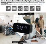 Camara Espia WIFI Reloj Despertador Con Camara Oculta, Vision Nocturna, Full HD - GDLCamaras