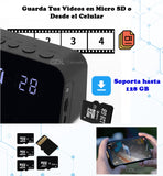 Camara Espia WIFI Reloj Despertador Con Camara Oculta, Vision Nocturna, Full HD - GDLCamaras